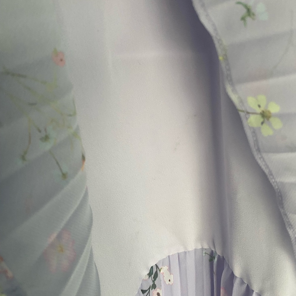NWT Self-Portrait Lilac Floral Tiered Dress Size UK 14/US 10 - Picture 12 of 12